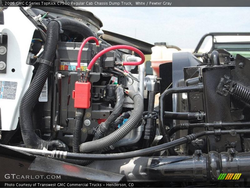 White / Pewter Gray 2006 GMC C Series TopKick C7500 Regular Cab Chassis Dump Truck