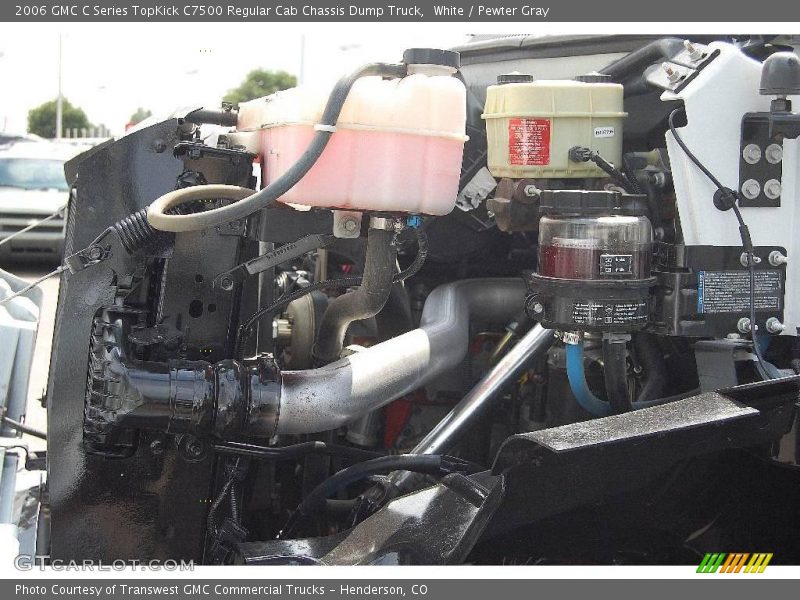 White / Pewter Gray 2006 GMC C Series TopKick C7500 Regular Cab Chassis Dump Truck