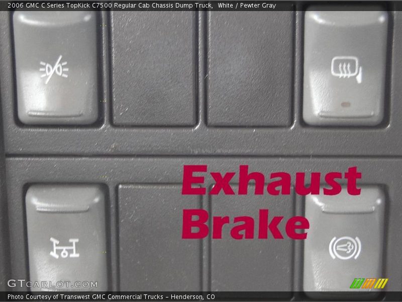 White / Pewter Gray 2006 GMC C Series TopKick C7500 Regular Cab Chassis Dump Truck