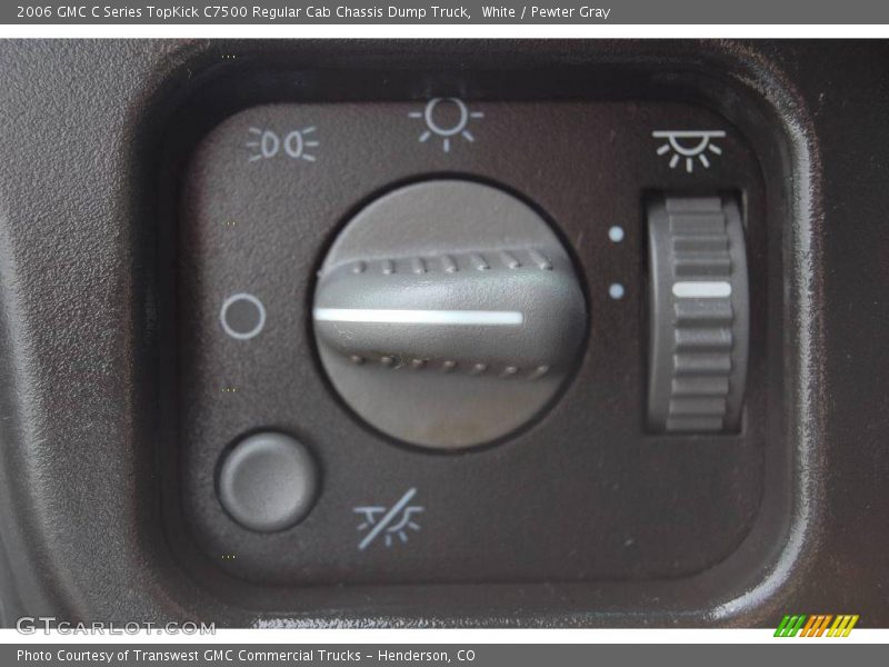 White / Pewter Gray 2006 GMC C Series TopKick C7500 Regular Cab Chassis Dump Truck