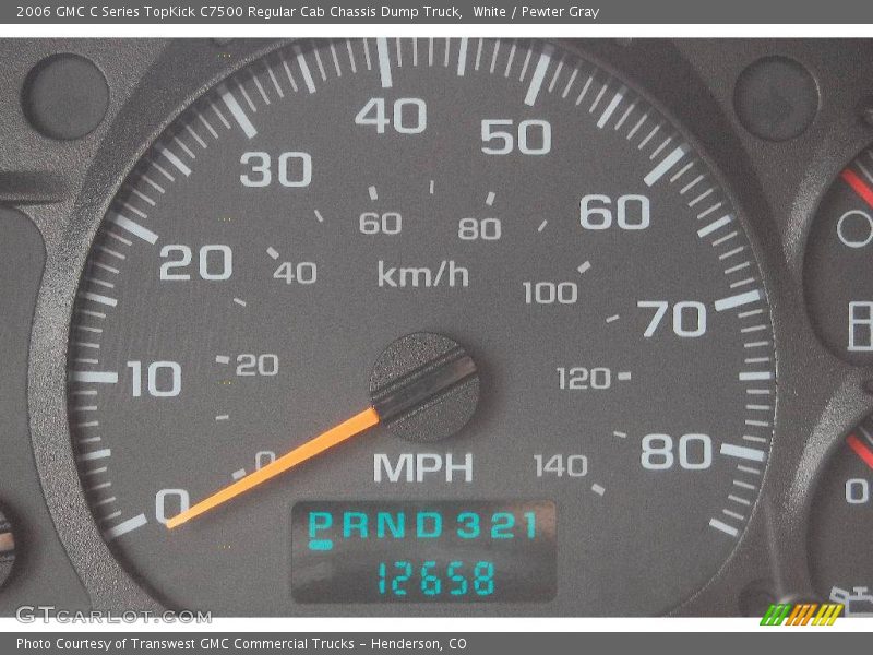 White / Pewter Gray 2006 GMC C Series TopKick C7500 Regular Cab Chassis Dump Truck