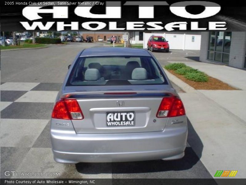 Satin Silver Metallic / Gray 2005 Honda Civic LX Sedan