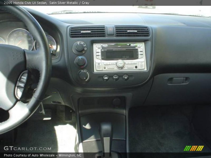 Satin Silver Metallic / Gray 2005 Honda Civic LX Sedan