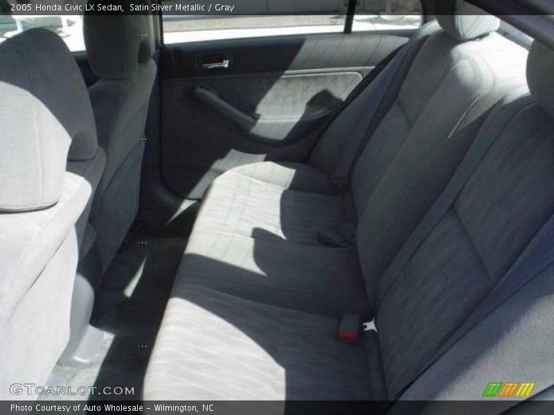 Satin Silver Metallic / Gray 2005 Honda Civic LX Sedan