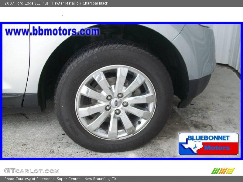 Pewter Metallic / Charcoal Black 2007 Ford Edge SEL Plus