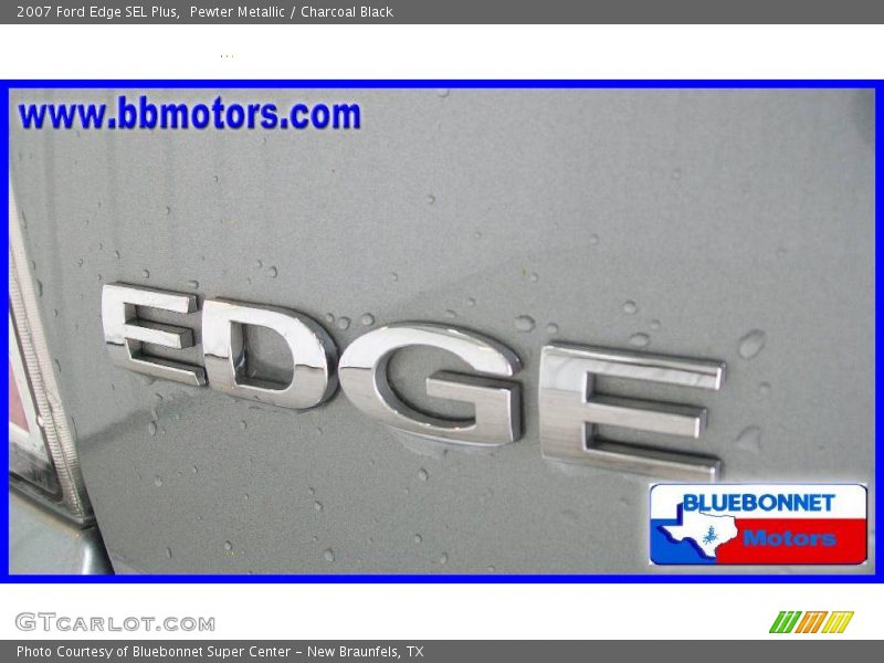 Pewter Metallic / Charcoal Black 2007 Ford Edge SEL Plus