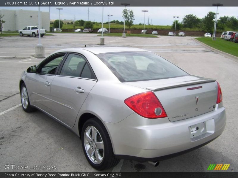 Liquid Silver Metallic / Ebony Black 2008 Pontiac G6 GT Sedan