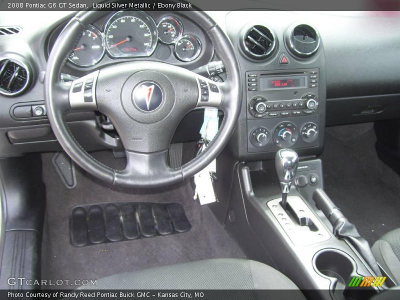 Liquid Silver Metallic / Ebony Black 2008 Pontiac G6 GT Sedan