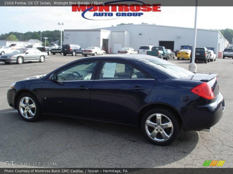 Midnight Blue Metallic / Ebony 2009 Pontiac G6 GT Sedan