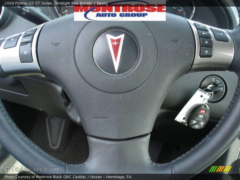 Midnight Blue Metallic / Ebony 2009 Pontiac G6 GT Sedan