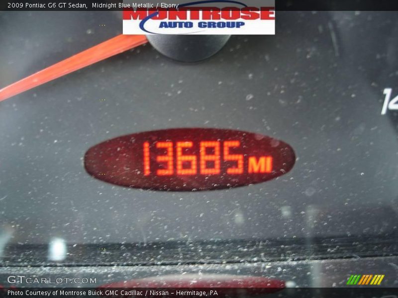 Midnight Blue Metallic / Ebony 2009 Pontiac G6 GT Sedan
