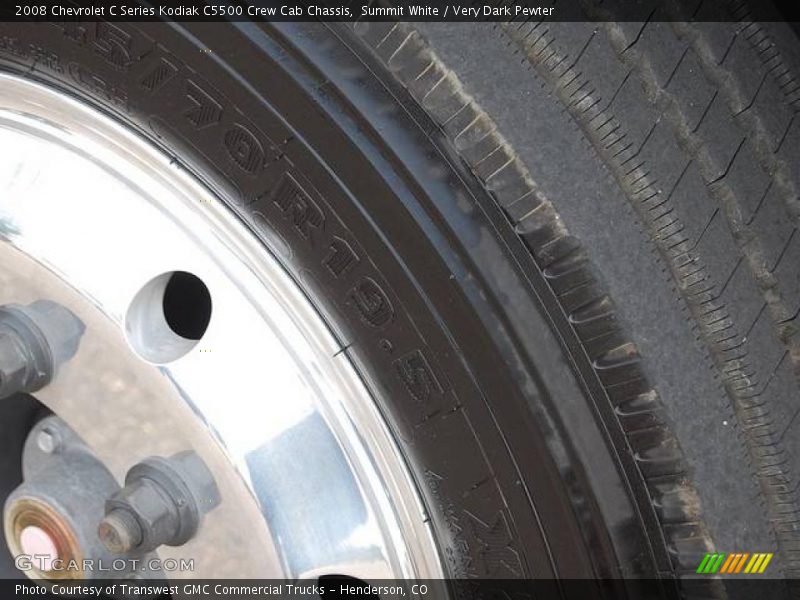 Summit White / Very Dark Pewter 2008 Chevrolet C Series Kodiak C5500 Crew Cab Chassis