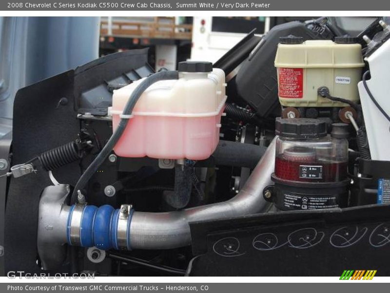 Summit White / Very Dark Pewter 2008 Chevrolet C Series Kodiak C5500 Crew Cab Chassis