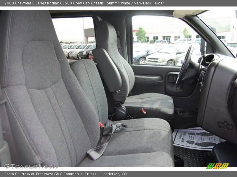 Summit White / Very Dark Pewter 2008 Chevrolet C Series Kodiak C5500 Crew Cab Chassis