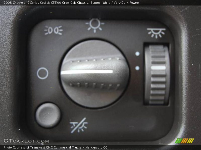 Summit White / Very Dark Pewter 2008 Chevrolet C Series Kodiak C5500 Crew Cab Chassis