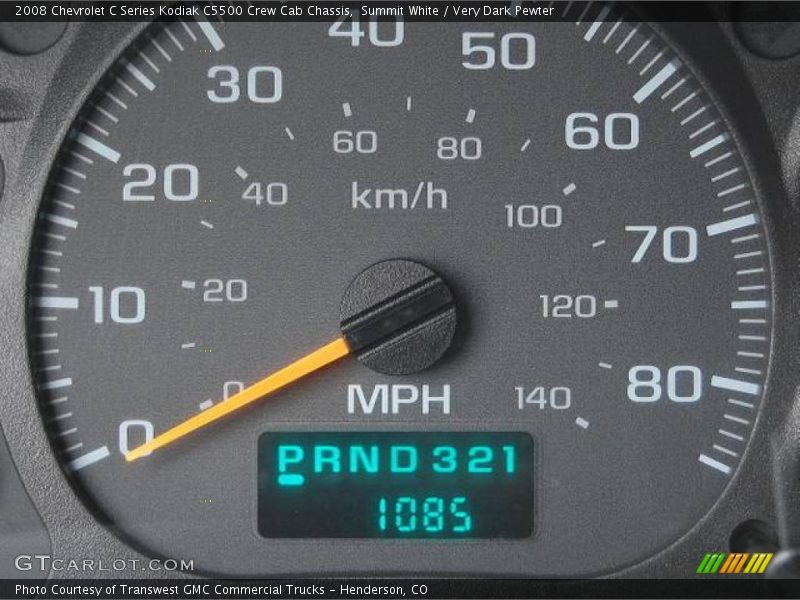 Summit White / Very Dark Pewter 2008 Chevrolet C Series Kodiak C5500 Crew Cab Chassis