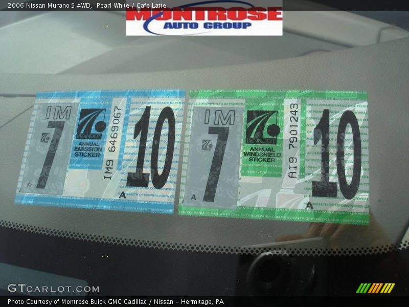 Pearl White / Cafe Latte 2006 Nissan Murano S AWD