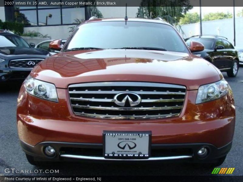 Autumn Copper Metallic / Brick/Black 2007 Infiniti FX 35 AWD