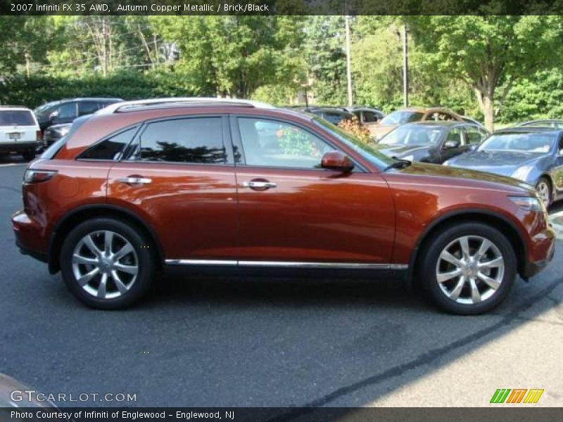 Autumn Copper Metallic / Brick/Black 2007 Infiniti FX 35 AWD