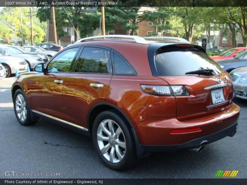 Autumn Copper Metallic / Brick/Black 2007 Infiniti FX 35 AWD