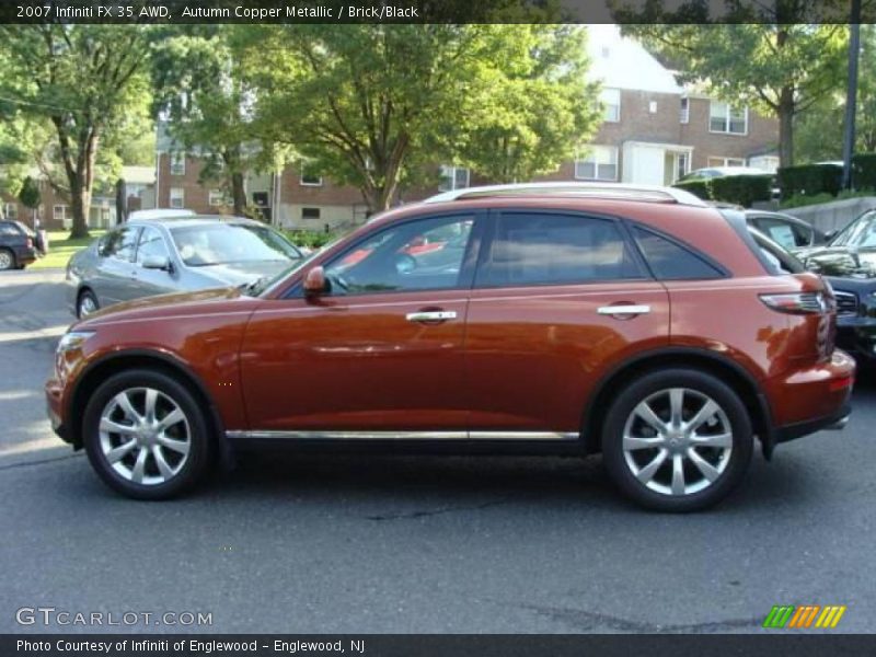 Autumn Copper Metallic / Brick/Black 2007 Infiniti FX 35 AWD