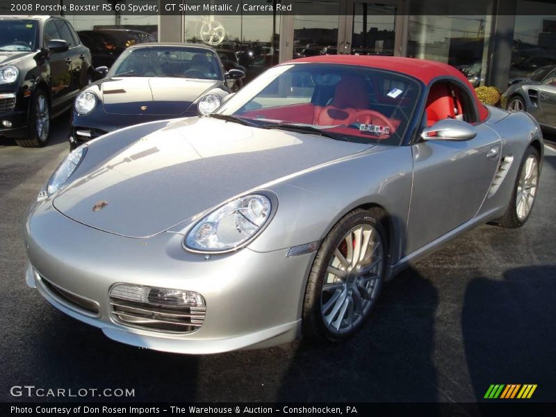 GT Silver Metallic / Carrera Red 2008 Porsche Boxster RS 60 Spyder