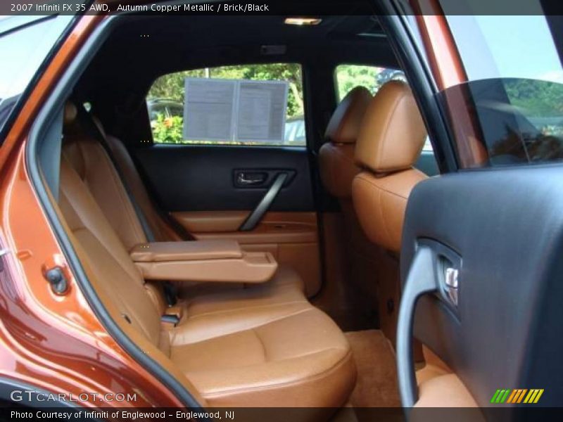 Autumn Copper Metallic / Brick/Black 2007 Infiniti FX 35 AWD