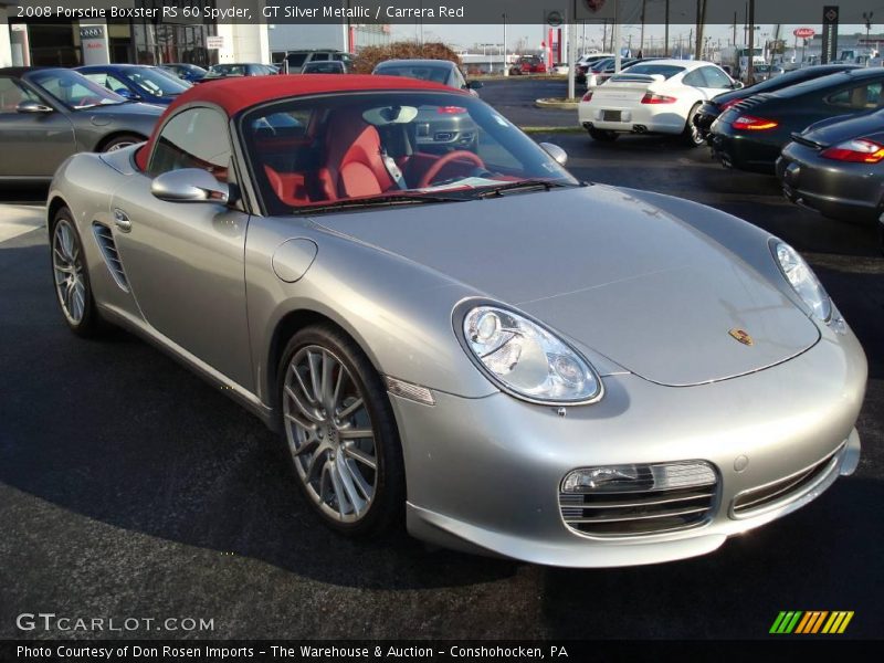 GT Silver Metallic / Carrera Red 2008 Porsche Boxster RS 60 Spyder