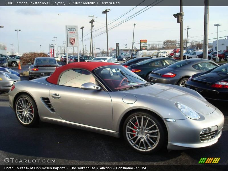 GT Silver Metallic / Carrera Red 2008 Porsche Boxster RS 60 Spyder