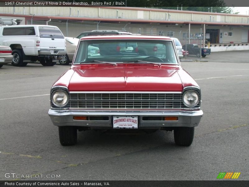 Bolero Red / Black 1967 Chevrolet Chevy II Nova 2 Door Hardtop