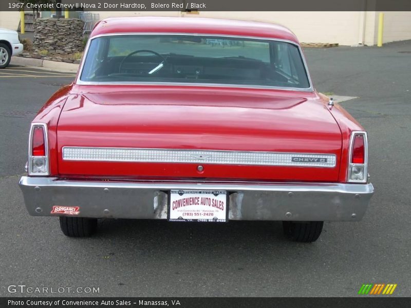 Bolero Red / Black 1967 Chevrolet Chevy II Nova 2 Door Hardtop