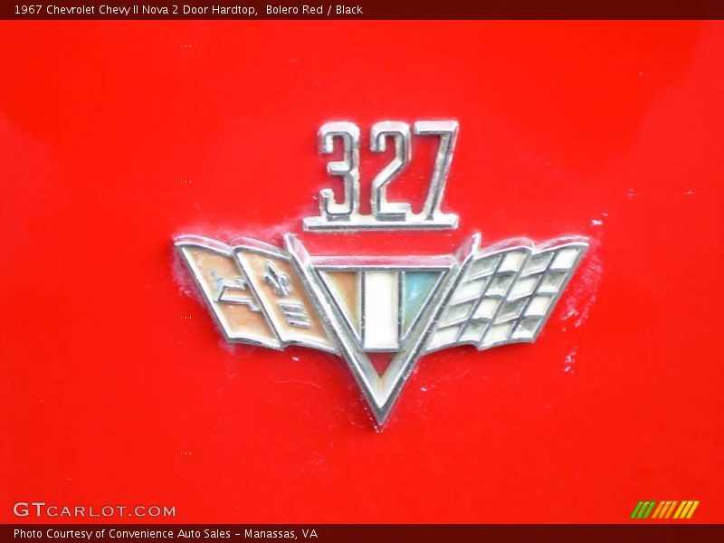 Bolero Red / Black 1967 Chevrolet Chevy II Nova 2 Door Hardtop