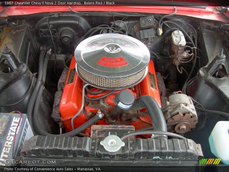Bolero Red / Black 1967 Chevrolet Chevy II Nova 2 Door Hardtop