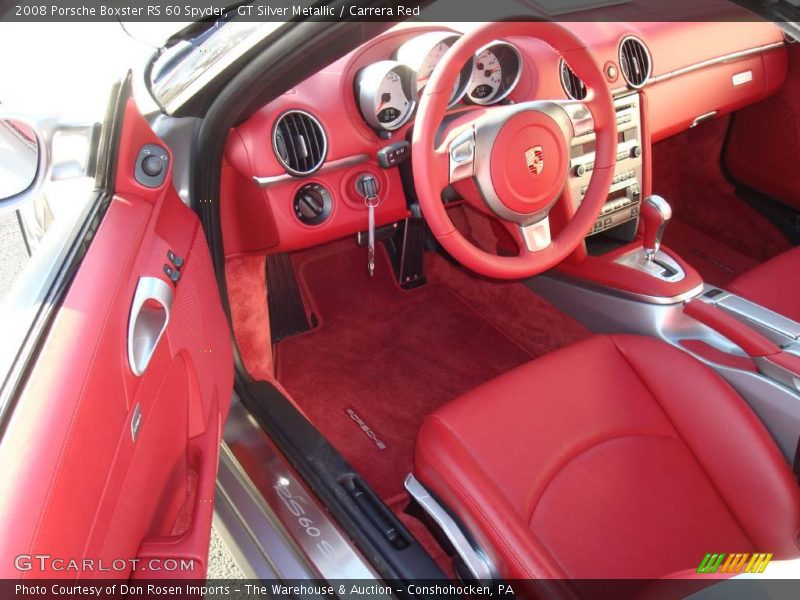 GT Silver Metallic / Carrera Red 2008 Porsche Boxster RS 60 Spyder