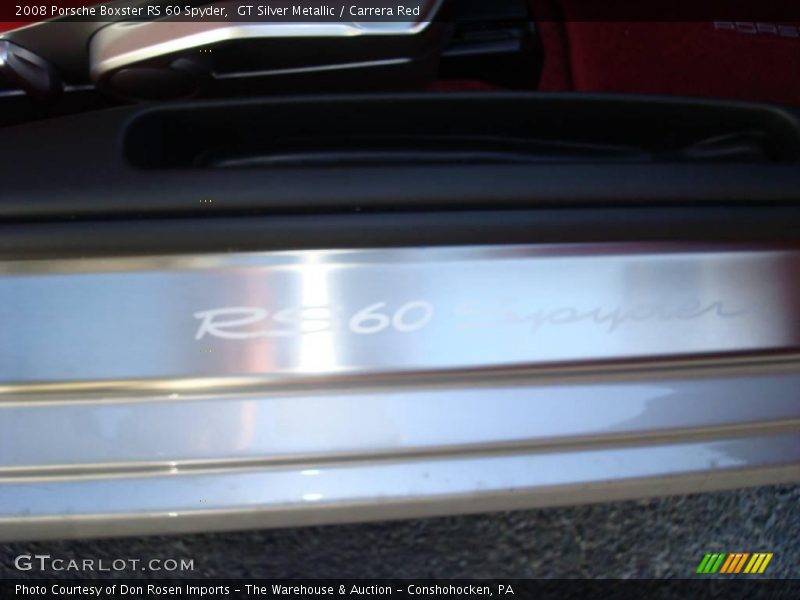 GT Silver Metallic / Carrera Red 2008 Porsche Boxster RS 60 Spyder
