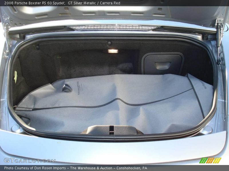 GT Silver Metallic / Carrera Red 2008 Porsche Boxster RS 60 Spyder