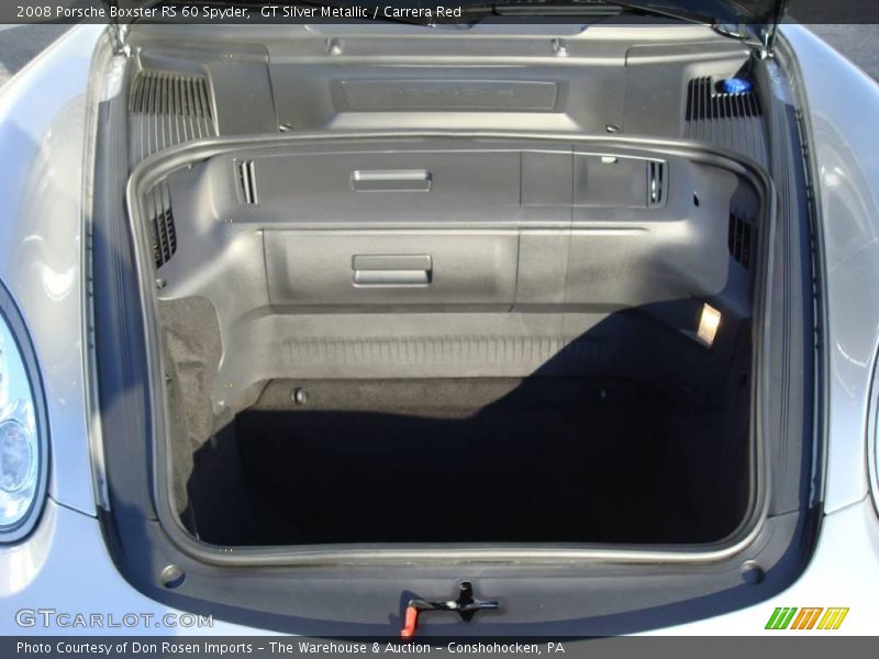 GT Silver Metallic / Carrera Red 2008 Porsche Boxster RS 60 Spyder