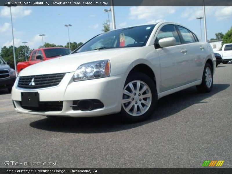 Dover White Pearl / Medium Gray 2009 Mitsubishi Galant ES
