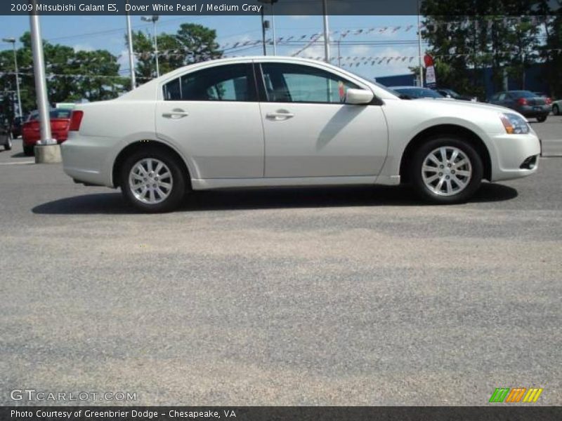 Dover White Pearl / Medium Gray 2009 Mitsubishi Galant ES