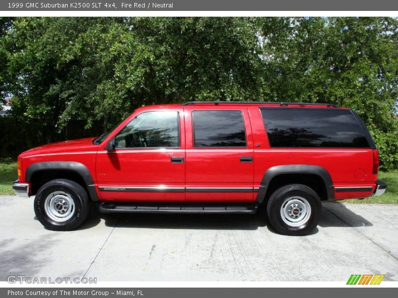 Fire Red / Neutral 1999 GMC Suburban K2500 SLT 4x4