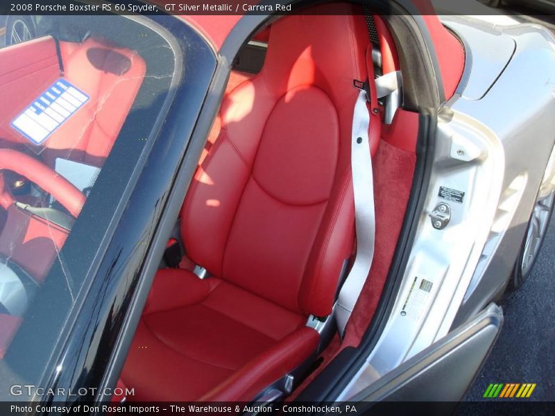 GT Silver Metallic / Carrera Red 2008 Porsche Boxster RS 60 Spyder