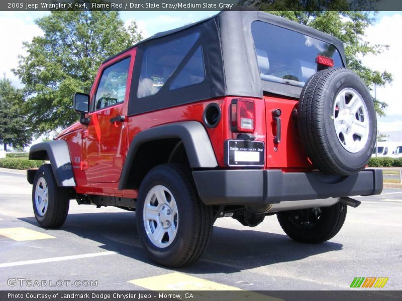 Flame Red / Dark Slate Gray/Medium Slate Gray 2009 Jeep Wrangler X 4x4