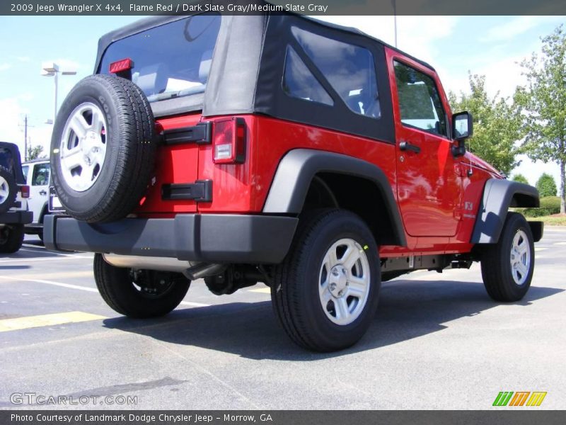 Flame Red / Dark Slate Gray/Medium Slate Gray 2009 Jeep Wrangler X 4x4