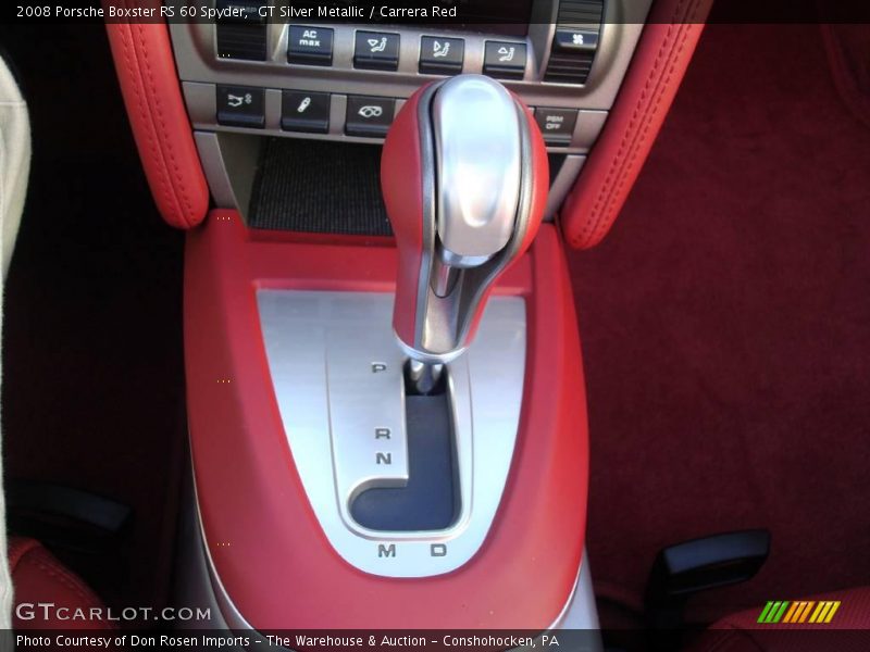 GT Silver Metallic / Carrera Red 2008 Porsche Boxster RS 60 Spyder