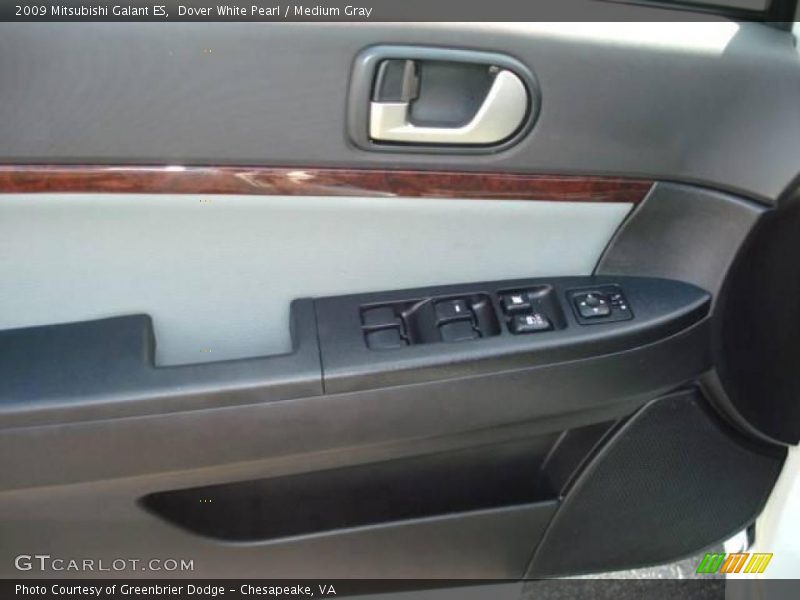 Dover White Pearl / Medium Gray 2009 Mitsubishi Galant ES