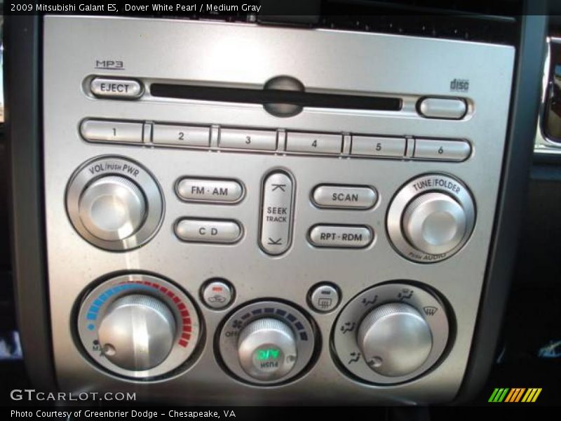 Dover White Pearl / Medium Gray 2009 Mitsubishi Galant ES