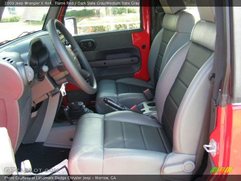 Flame Red / Dark Slate Gray/Medium Slate Gray 2009 Jeep Wrangler X 4x4
