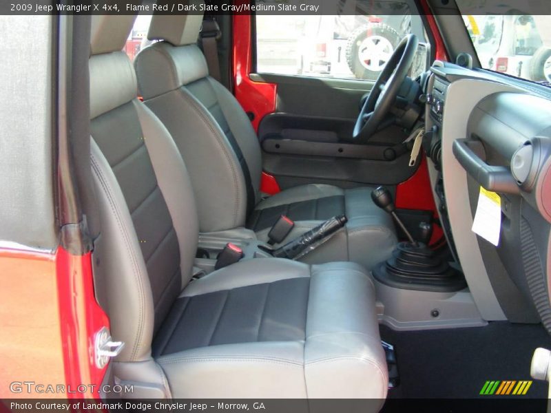 Flame Red / Dark Slate Gray/Medium Slate Gray 2009 Jeep Wrangler X 4x4