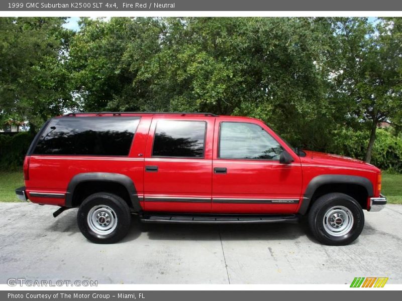 Fire Red / Neutral 1999 GMC Suburban K2500 SLT 4x4