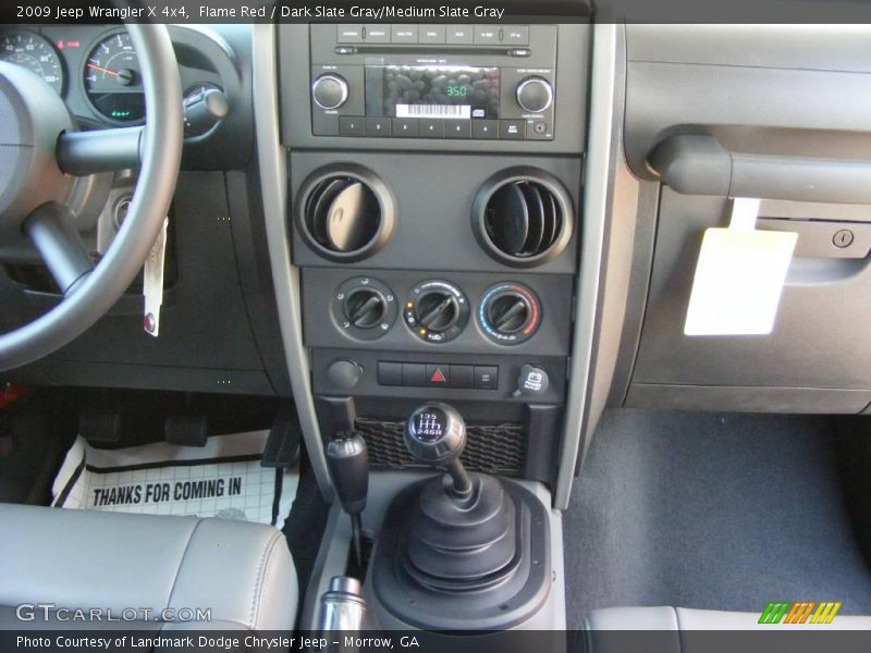 Flame Red / Dark Slate Gray/Medium Slate Gray 2009 Jeep Wrangler X 4x4